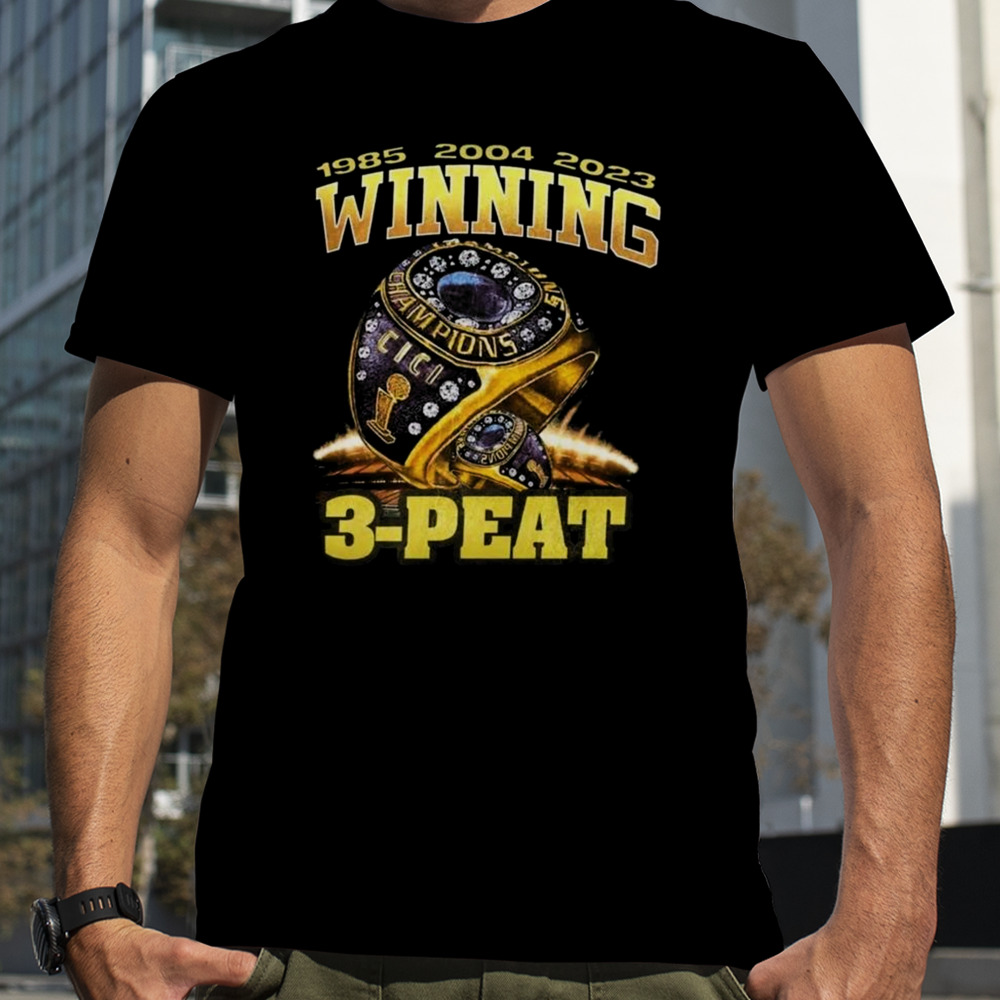 Los Angeles Lakers Winning 3-peat 1985-2004-2023 T-shirt