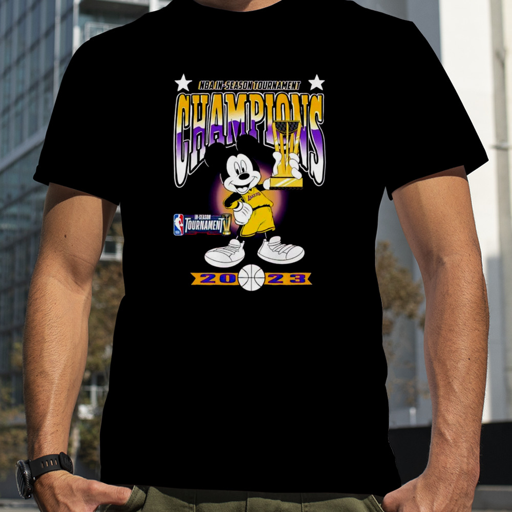 Mickey Los Angeles Lakers NBA in-season tournament Champions 2023 shirt