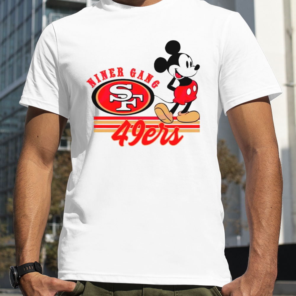 Mickey mouse San Francisco 49ers niner gang shirt