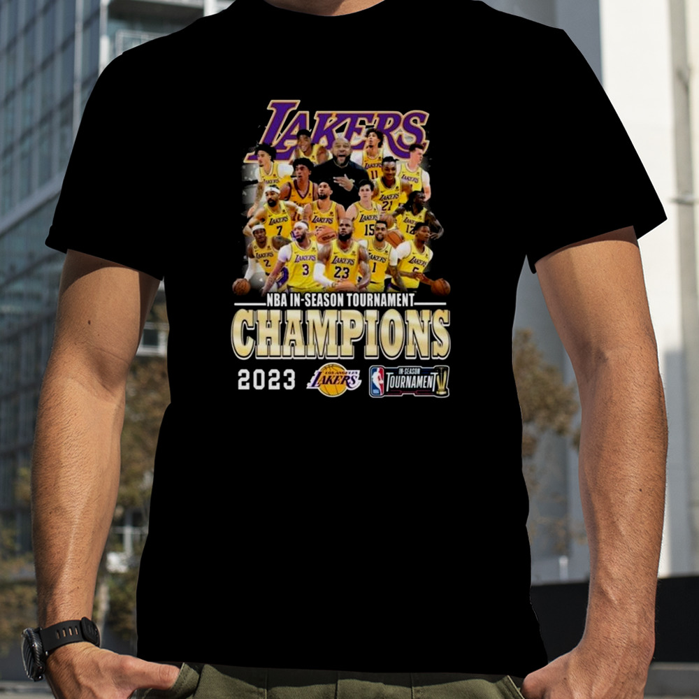 NBA In-Season Tournament Champions 2023 Los Angeles Lakers All Players Shirt