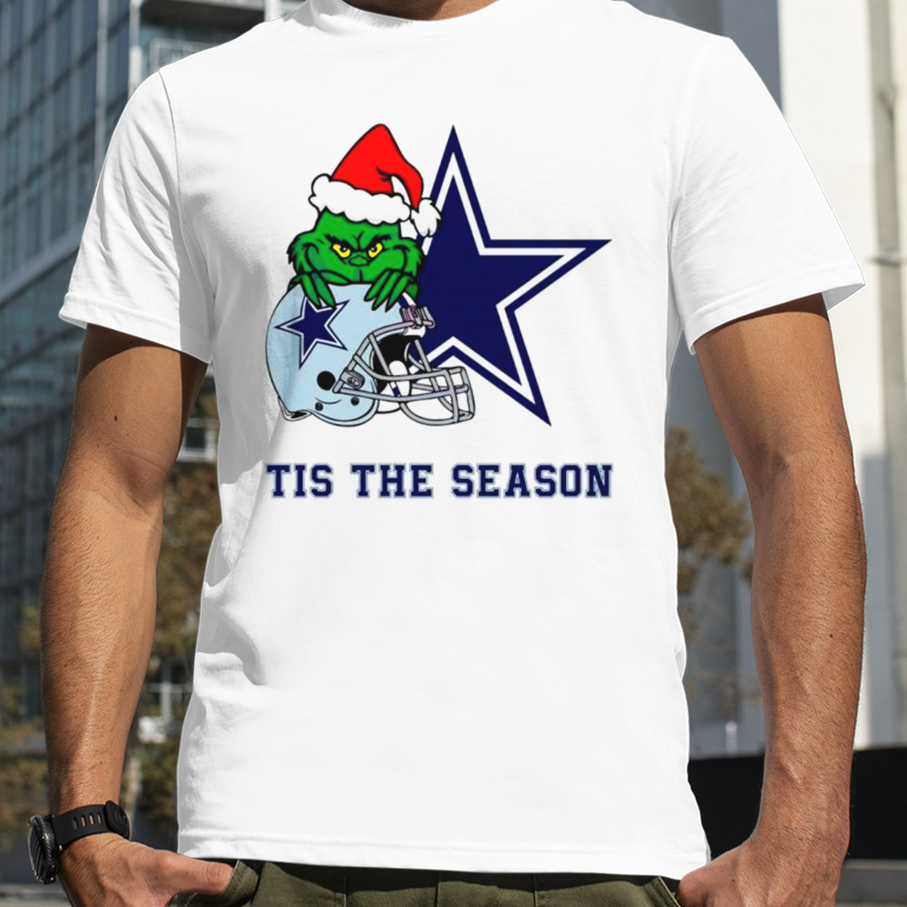 Santa Grinch Cowboys tis the season shirt