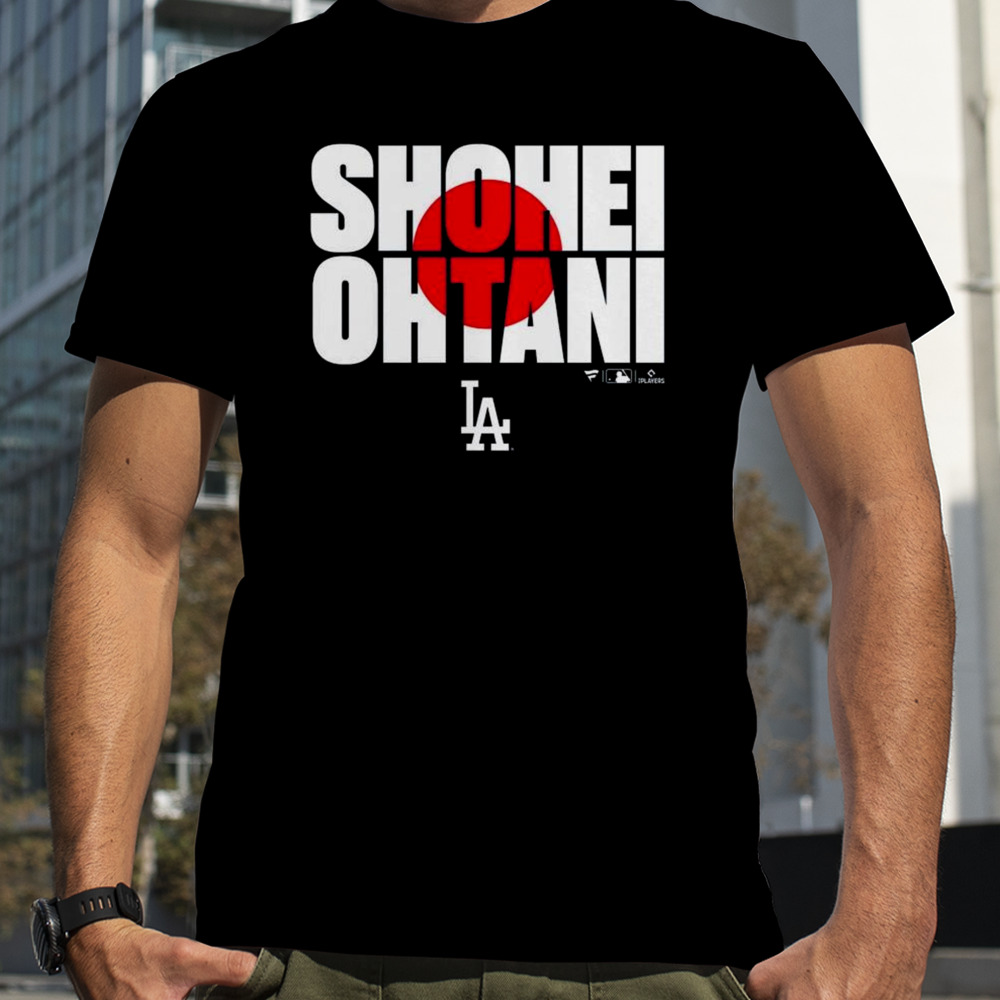 Shohei Ohtani Los Angeles Dodgers Flag Japan T-shirt