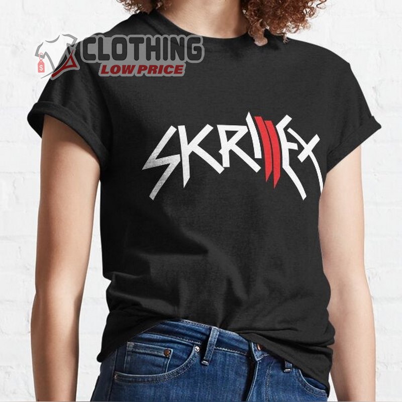 Skrillex Band Logo T-Shirt, Dj Skrillex Concert 2023 Tee, Tba Cinema Lyrics Skrillex Merch