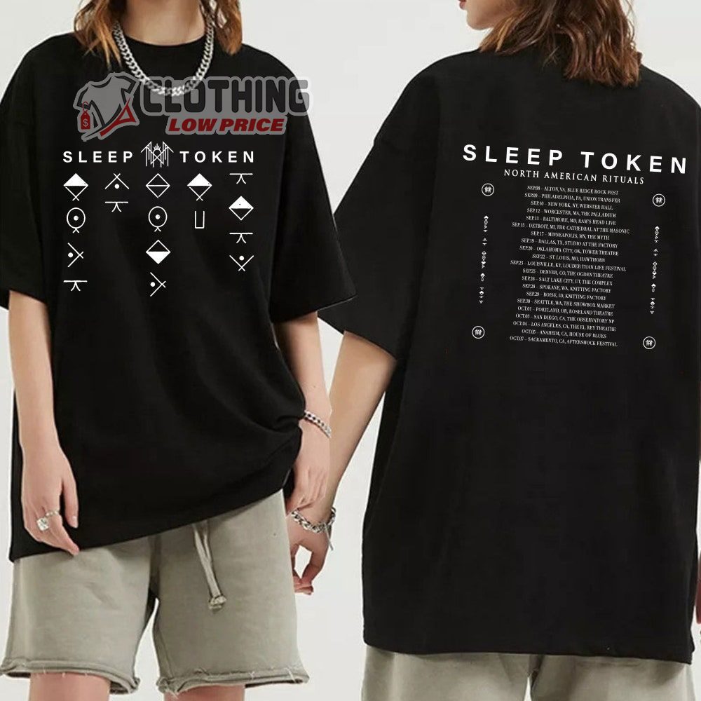 Sleep Token Band Fan Merch, Sleep Token Tour Dates 2023 Shirt, Sleep Token North America Tour 2023 T-Shirt