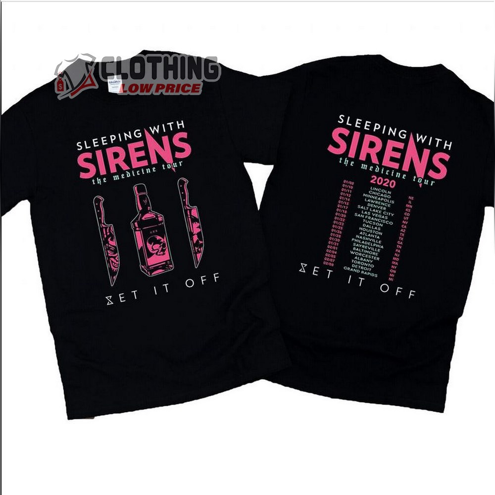 Sleeping With Sirens The Medicine Tour Shirt, SWS 2022 T-Shirt