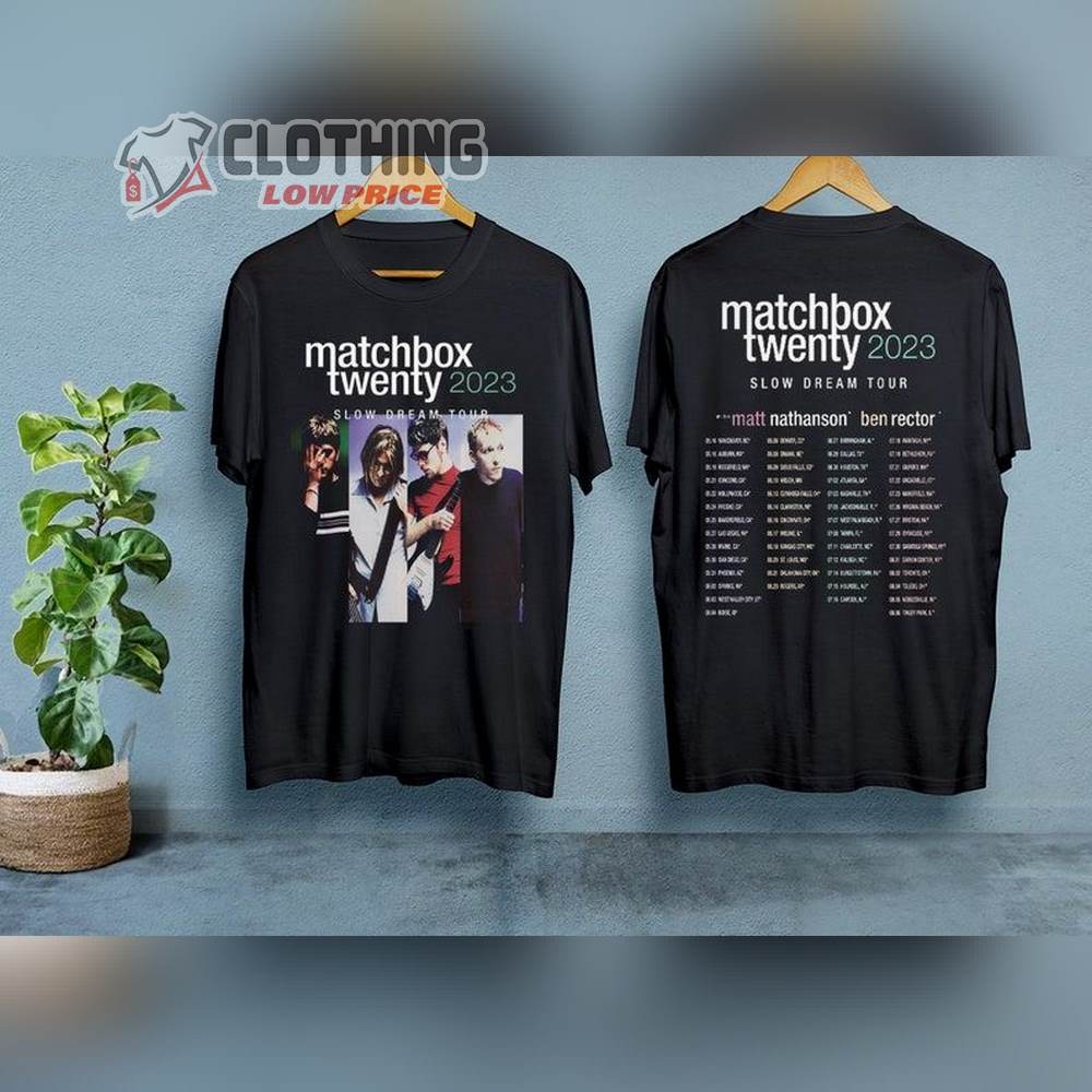 Slow Dream Tour 2023 Shirt, Matchbox Twenty T-Shirt, Matchbox Twenty 2023 Tour Tee Merch