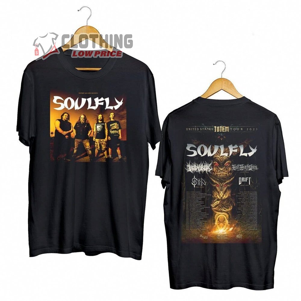 Soulfly Band Tour 2023 Tickets Merch, Soulfly Band Shirt Soulfly World Tour 2023 Setlist T-Shirt