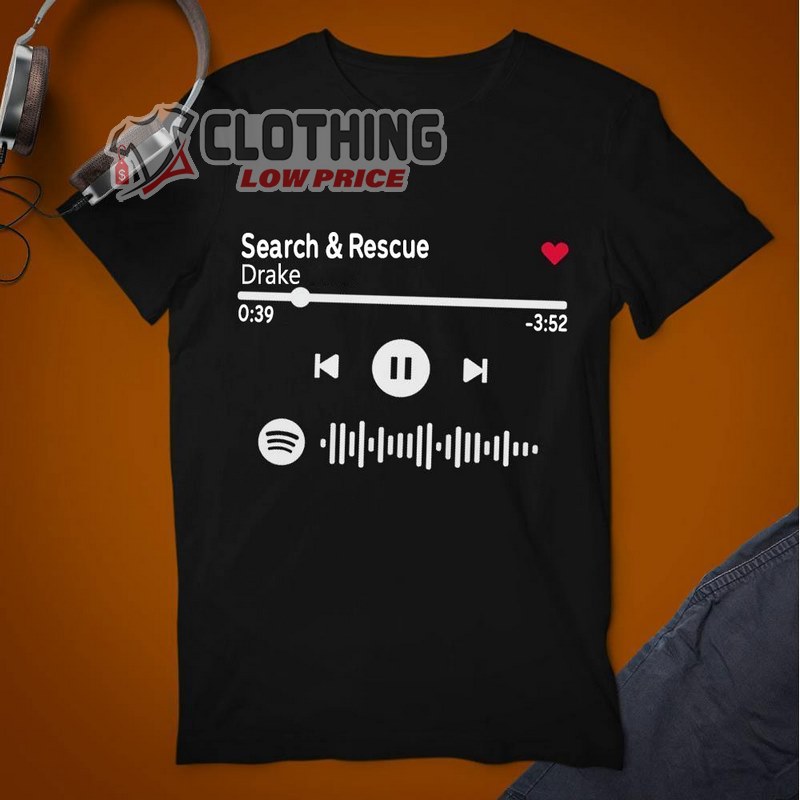 Spotify Drake Search & Rescue New Song Shirt, Rescue Me Drake Its All A Blur 2023 Tour Merch