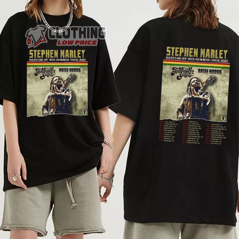 Stephen Marley Babylon By Bus Summer Tour 2023 Merch, Stephen Marley World Tour 2023 Shirt,  Babylon By Bus Summer Tour Dates 2023 T-Shirt