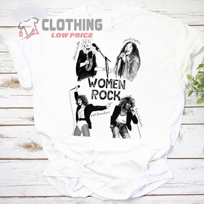 Stevie Nicks Concert Merch, Women Rock Stevie Nicks Janis Joplin Pat Benatar Tina Turner Trending Vintage T- Shirt, Stevie Nicks Tour Merch