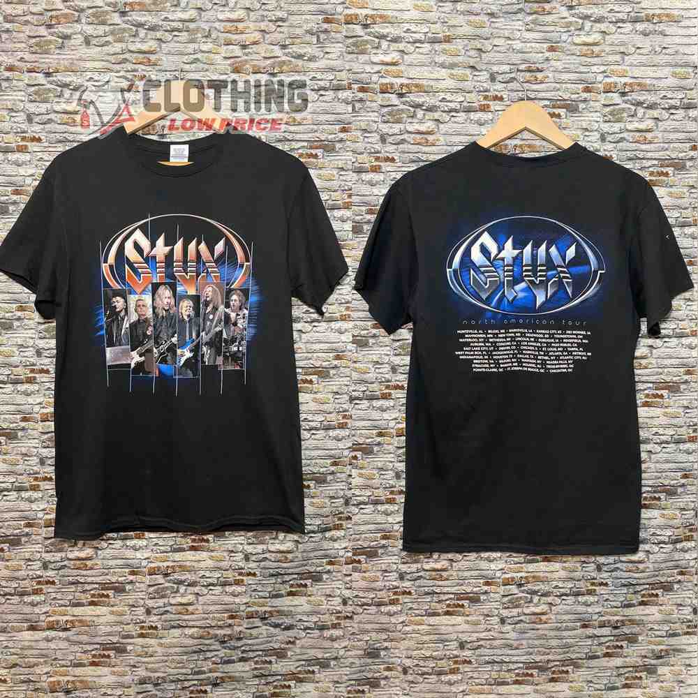 Styx North American Tour Merch, Styx The Grand Illusion Tour T-Shirt, Styx Concert Sweatshirt