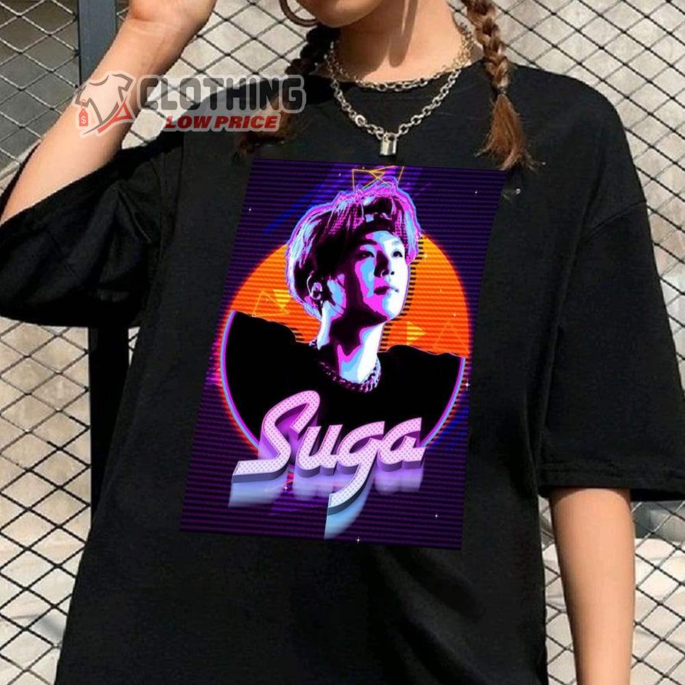 Suga Retro Unisex Shirt, Agust D Retro Unisex Shirt, Min Yoongi Retro Unisex Shirt, Suga Agust D Tour 2023 Merch