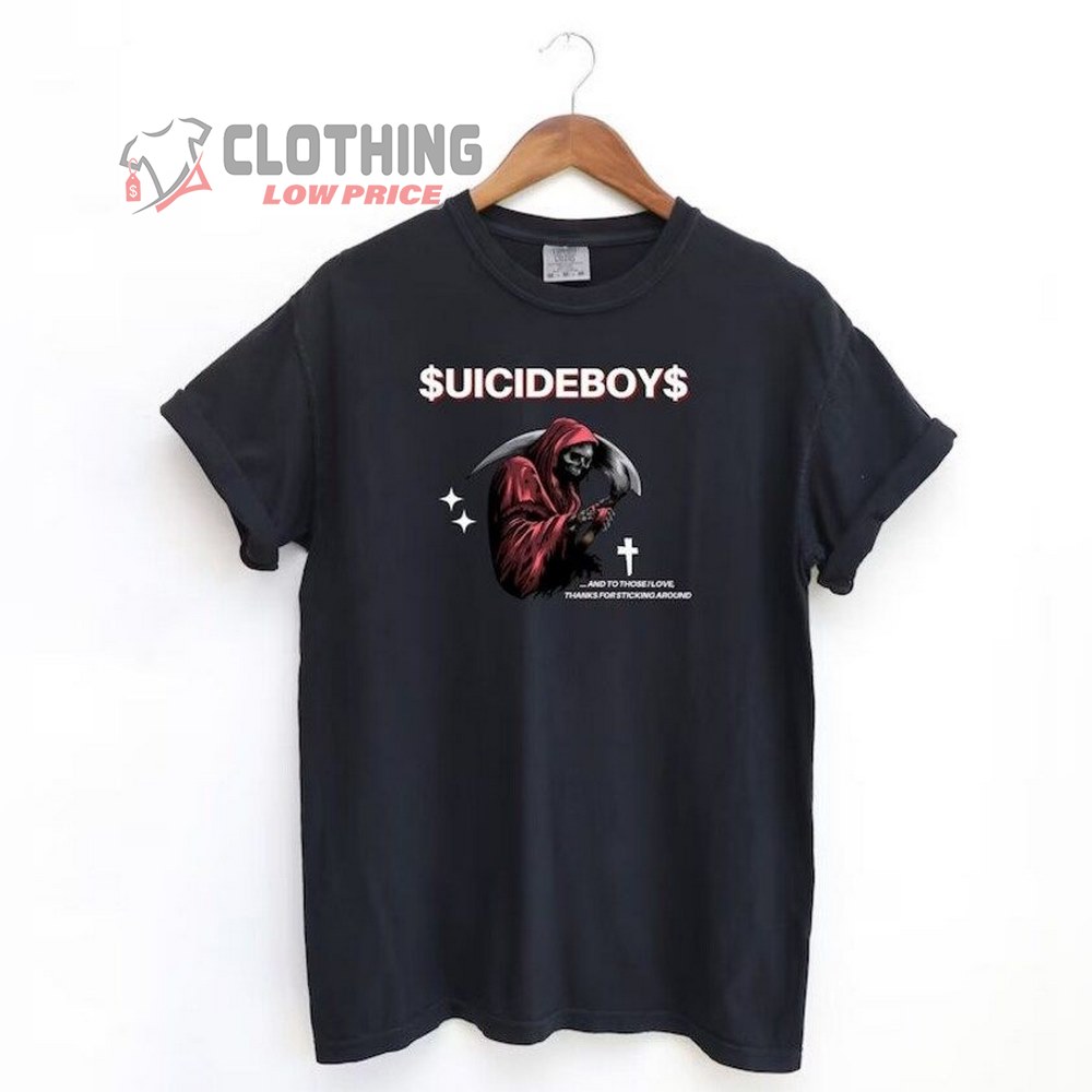 Suicideboys Hip-Hop Tee, Suicideboys Alternative T-Shirt, Garment Dyed Shirt