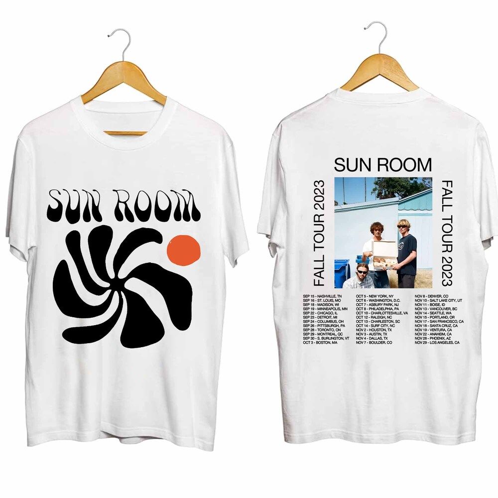 Sun Room Fall Tour 2023 Merch, Sun Room Band Tour Dates 2023 Shirt, Sun Room Concert Setlist T-Shirt