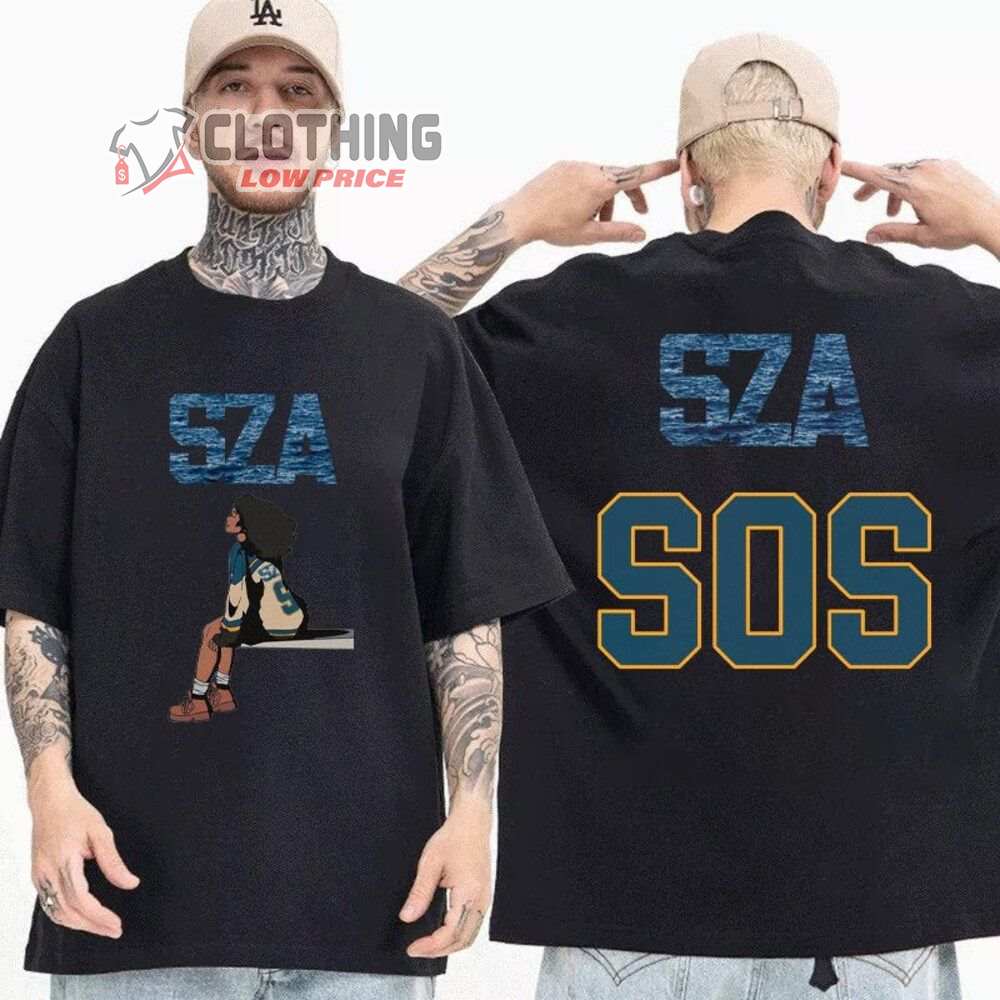 Sza SOS 2023 North American Tour Merch SZA SOS New Album Shirt SZA World Tour 2023 Setlist Shirt SZA North American Tour Dates T-Shirt