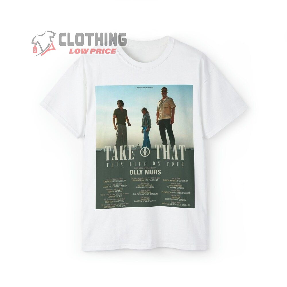 Take That This Life On Tour 2024 Unisex Merch, Only Murs Shirt, Take That This Life On Tour Tee