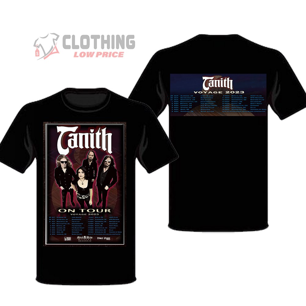 Tanith Voyage On Tour 2023 Poster Merch, The Tanith Voyage Tour Schedule Tickets And Setlist 2023 T-Shirt