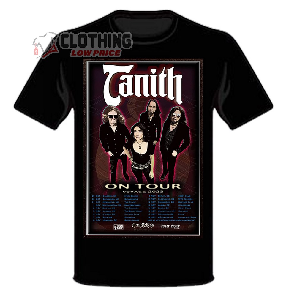 Tanith Voyage Uk Tour 2023 Dates Merch, Tanith Voyage On Tour 2023 Main Poster Band T-Shirt