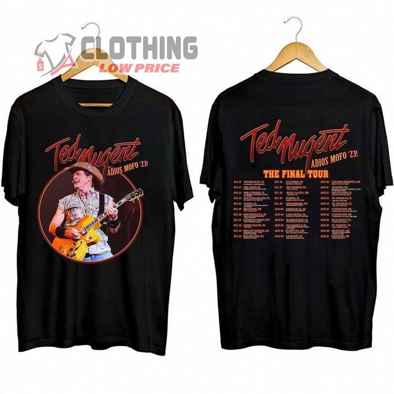 Ted Nugent Adios Mofo 2023 Tour T- Shirt Concert Music Gift For Fans, Rival Sons Band Members T- Shirt, Rival Sons Band Tour Merch