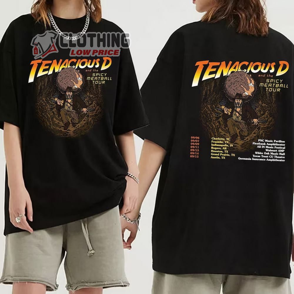 Tenacious D Spicy Meatball Tour 2023 Merch, Tenacious D Summer 2023 US - European Tour Dates Shirt, Tenacious D Rock Am Ring 2023 T-Shirt