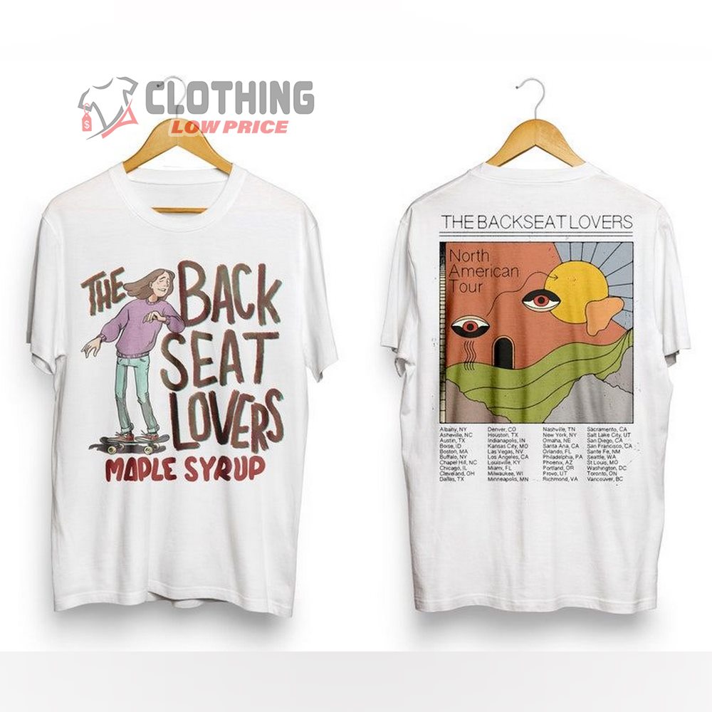 The Backseat Lovers Tour 2022 Setlist Merch, Backseat Lovers North America Tour Shirt