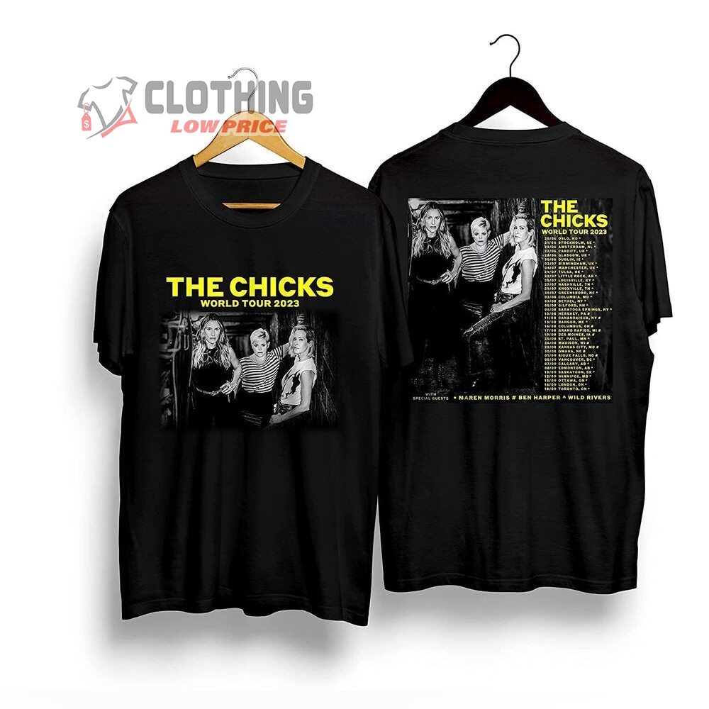 The Chicks Band World Tour 2023 Merch, The Chicks Band Tour 2023 With Special Guests T-Shirt