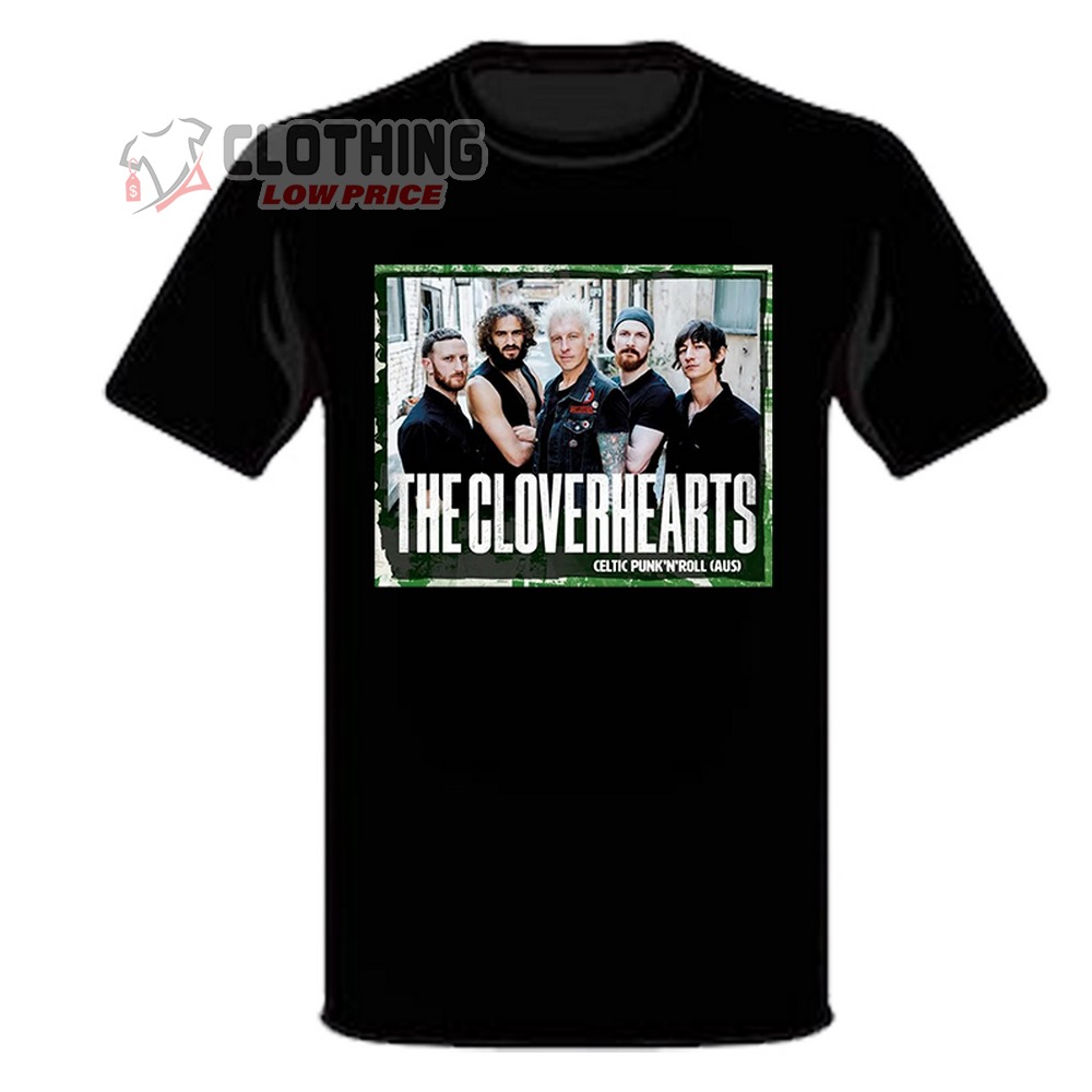 The Cloverhearts EU Tour 2023 Hamburg Merch, Cloverhearts Hamburg Tour 2023 Poster T-Shirt