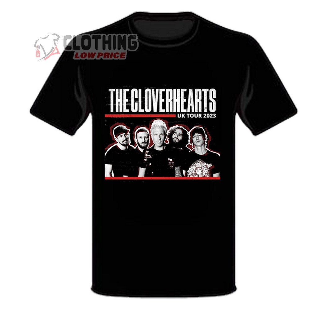 The Cloverhearts Uk Tour 2023 London Merch, Cloverhearts Uk Tour 2023 Poster T-Shirt