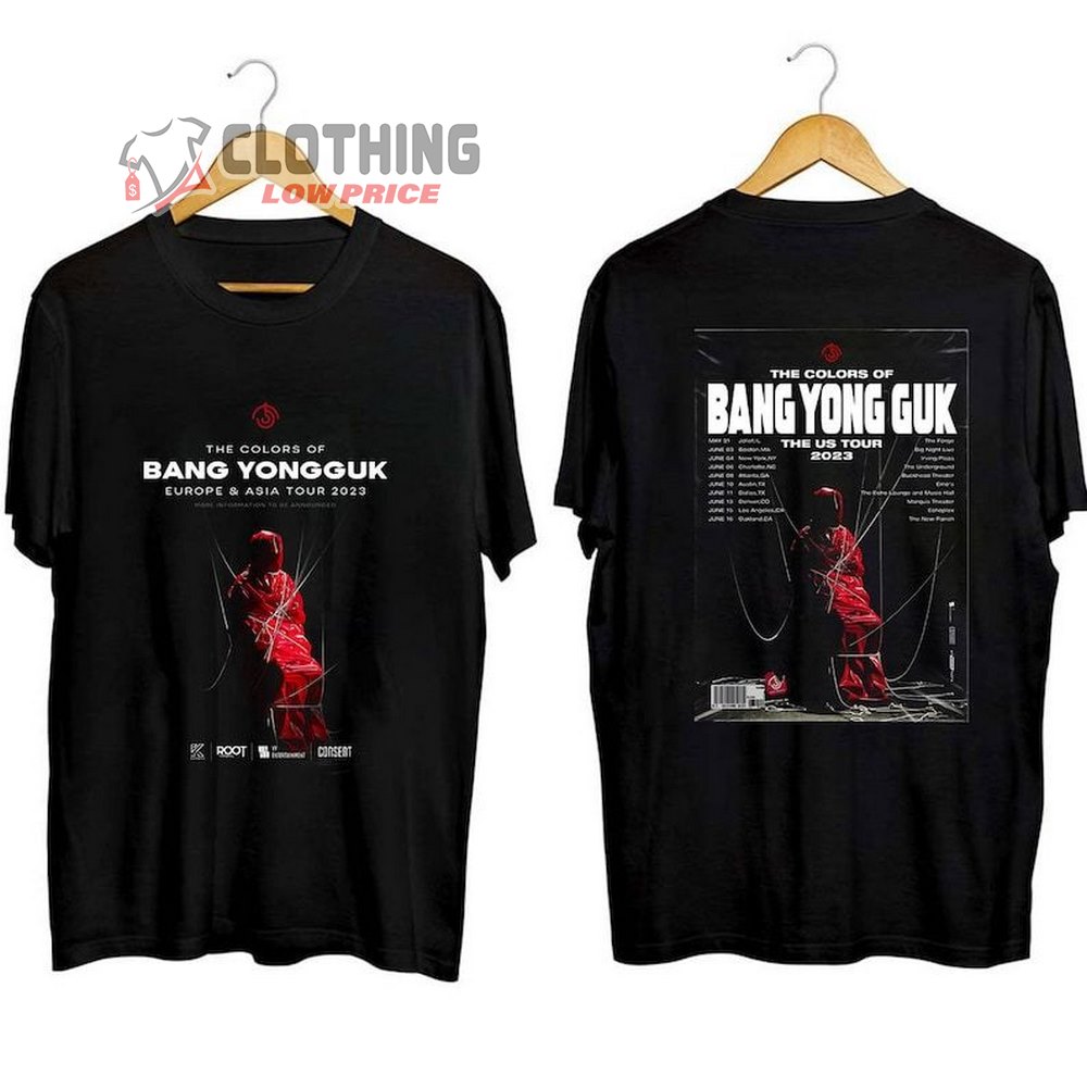 The Colors Of Bang Yong Guk Tour Shirt, Bang Yong Guk The Us Tour 2023 Shirt, Bang Yong Guk Merch