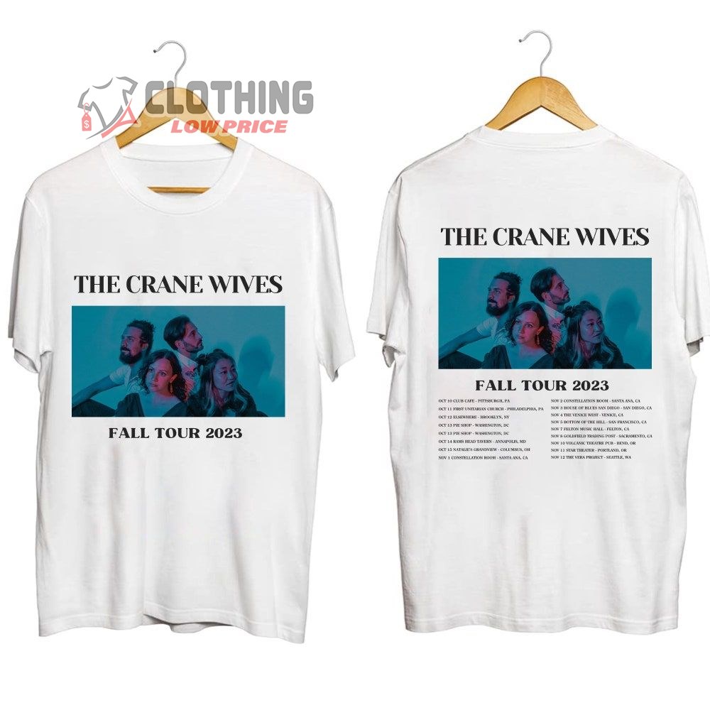 The Crane Wives Fall Tour 2023 Setlist Merch, The Crane Wives 2023 Concert Shirt, The Crane Wives Tickets 2023 Live Tour Dates T-Shirt