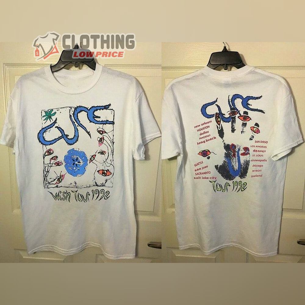 The Cure Wish Tour 1992 Merch, The Cure Concert Tour Setlist 2022 Merch Sweatshirt, The Cure Lost World 22 Shirt