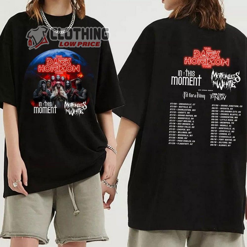 The Dark Horizon Co-Headline Tour With In This Moment And Motionless In White Unisex Sweatshirt, The Dark Horizon Tour Dates 2023 Merch