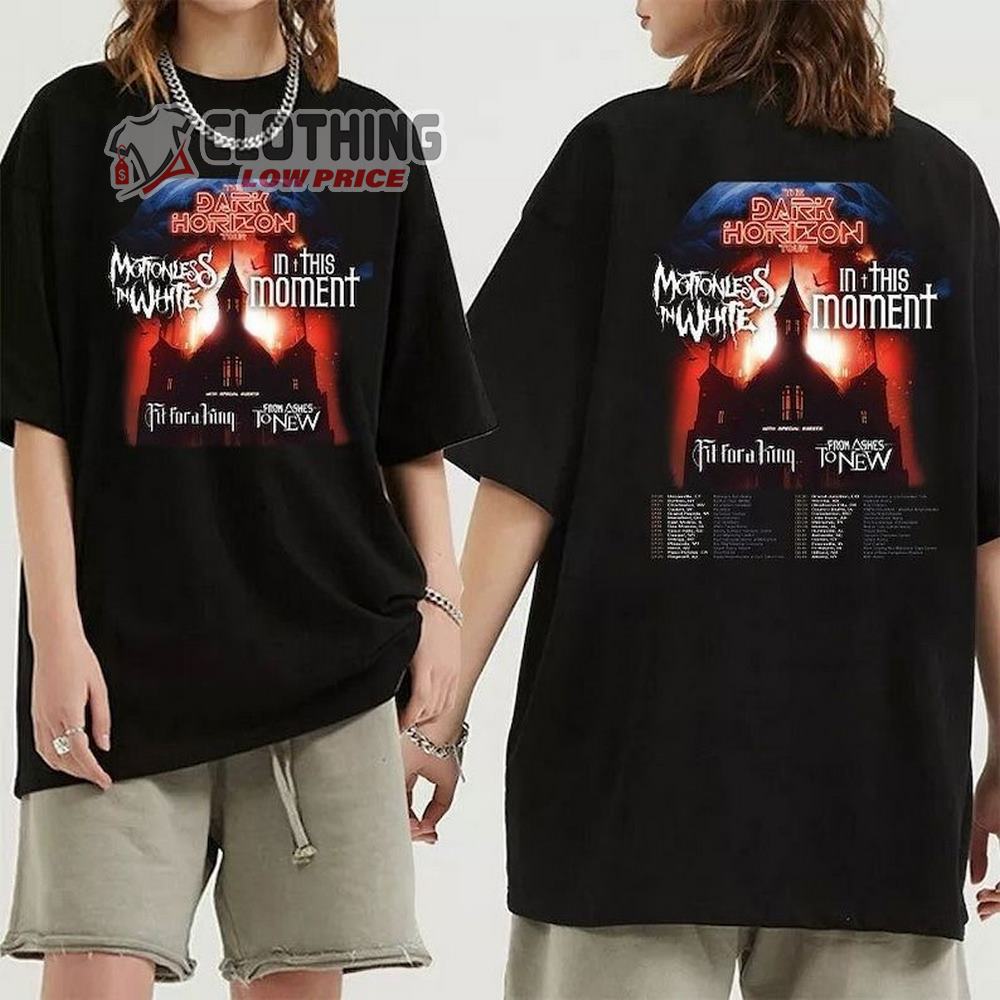 The Dark Horizon Tour 2023 T-Shirt, Co-Headline Tour With In This Moment And Motionless In White 2023 Merch, The Dark Horizon Shirt