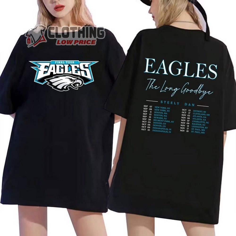 The Eagles The Long Goodbye Tour 2023 Merch, The Eagles Band Final Tour Shirt, The Long Goodbye 2023 Concert T-Shirt