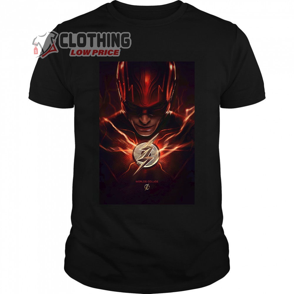 The Flash Worlds Collide Merch, The Flash Movie 2023 Shirt, The Flash T-Shirt