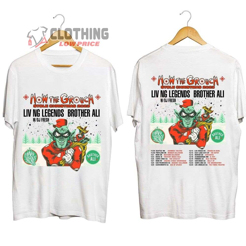 The Grouch Stole Xmas Tour 2023 Merch The Grouch How The Grouch