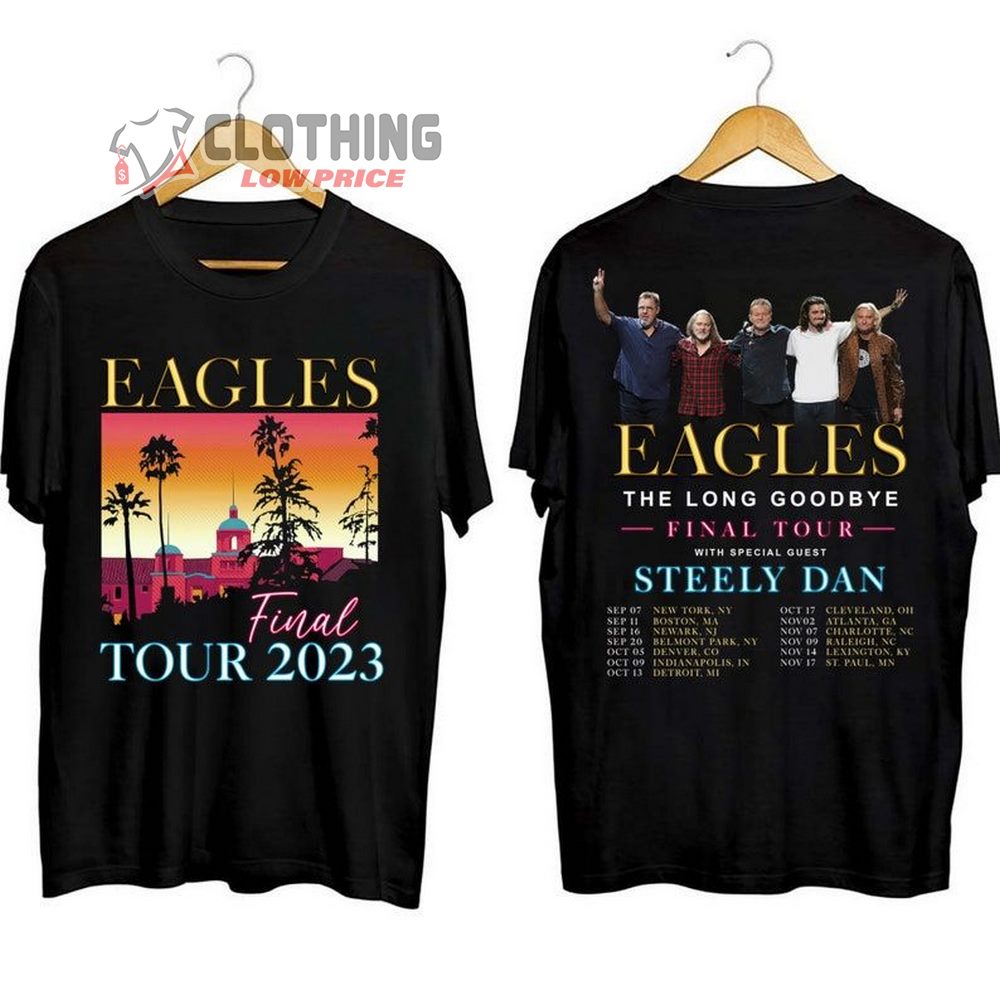 The Long Goodbye Final Tour 2023 Eagles Shirt, The Long Goodbye 2023 Concert Setlist T-Shirt, Finals Tour 2023 Merch