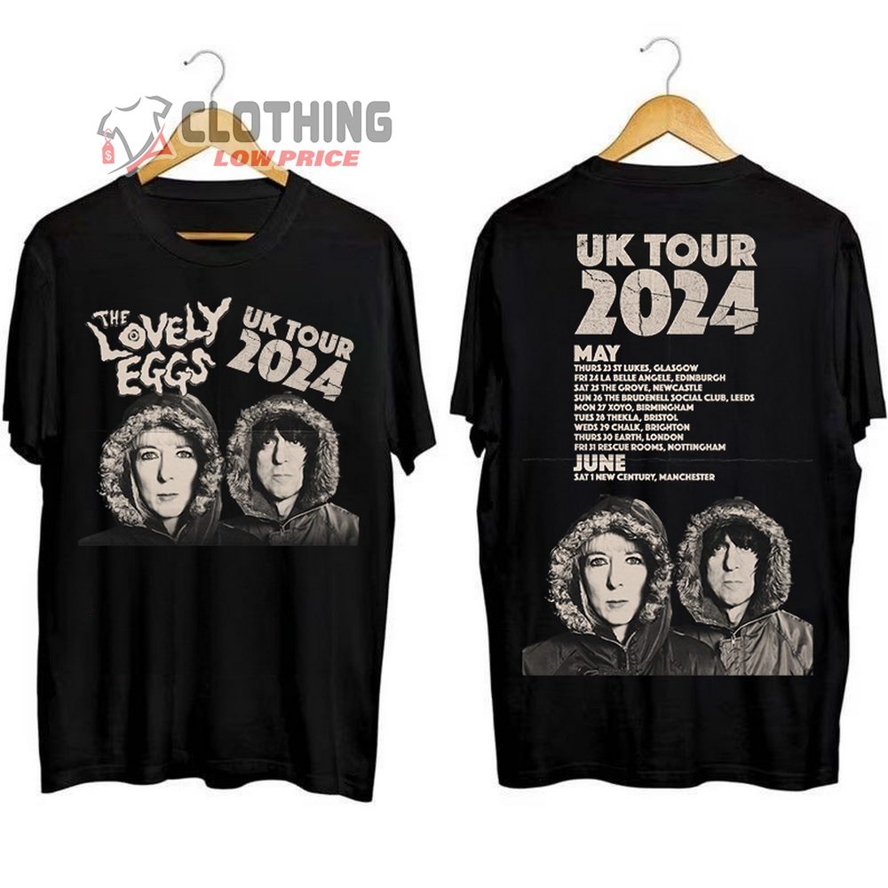 The Lovely Eggs Tour 2024 Merch, The Lovely Eggs Band Shirt, The Lovely Eggs UK Tour 2024 Dates T-Shirt