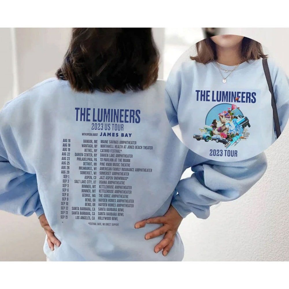 The Lumineers 2023 US Tour Dates Merch, The Lumineers 2023 US Tour With Special Guest James Bay T-Shirt