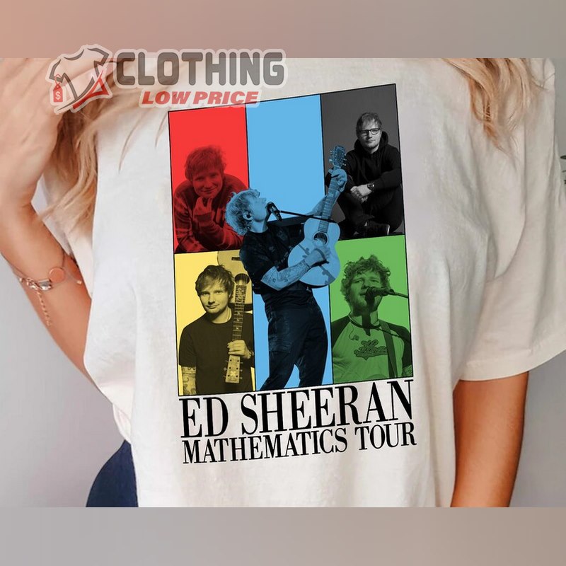 The Mathematics Tour T-Shirt, Ed Sheeran Concert 2023 Merch, Funny Ed Sheeran Graphic Tee