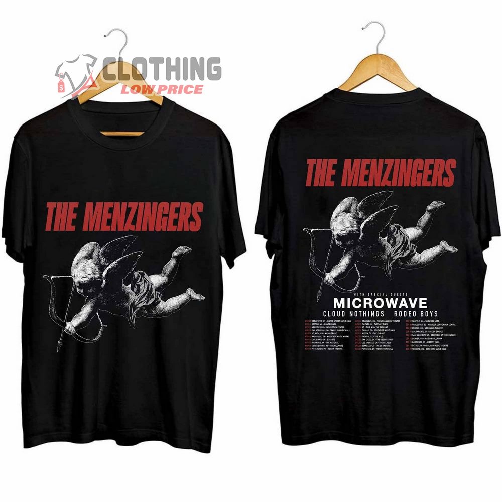 The Menzingers Tour Merch, The Menzingers With Microwave, Cloud Nothings, Rodeo Boys Shirt, The Menzingers Fan T-Shirt