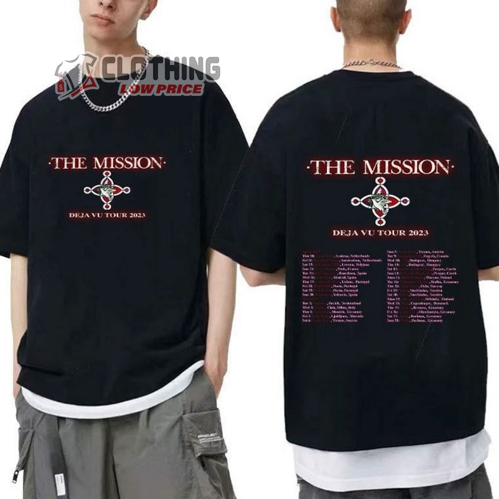 The Mission Deja Vu Tour Dates 2023 Shirt, The Mission Band Concert 2023 Sweatshirt, Deja Vu Tour Shirt, The Mission Tour Shirt