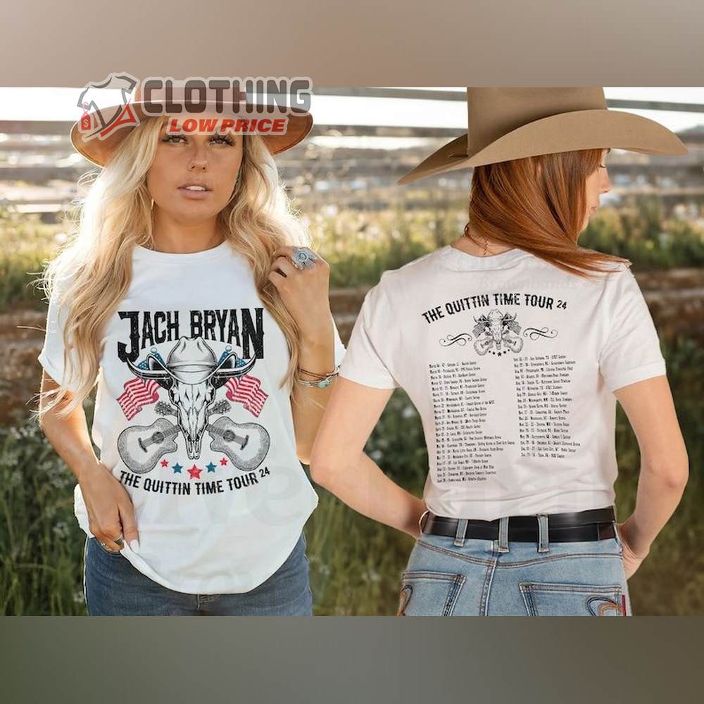 The Quittin Time Tour 2024 Shirt, Zach Bryan T-Shirt, Vintage Zach Bryan Country Music Shirt, The Quittin Time Tour Merch, Zach Bryan Fan Gift