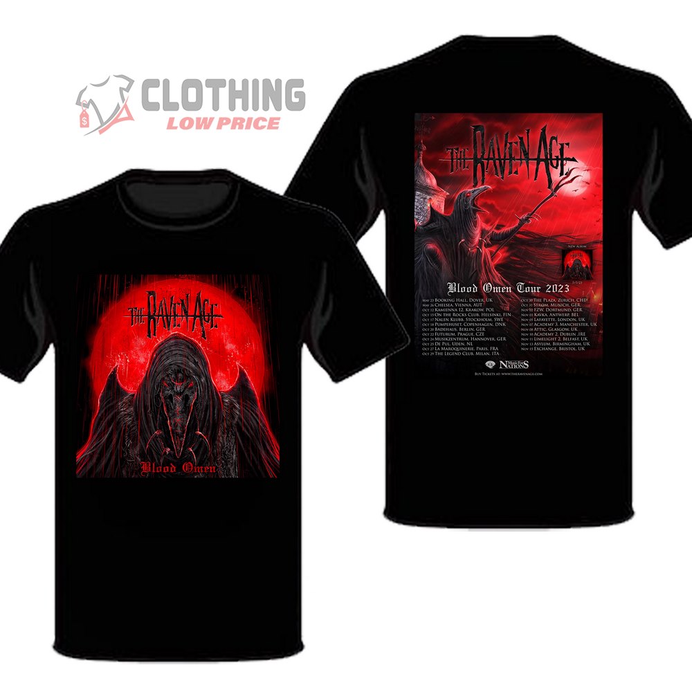 The Raven Age Tour 2023 Shirt, The Raven Age 2023 Uk Tour Dates And Tickets T-Shirt