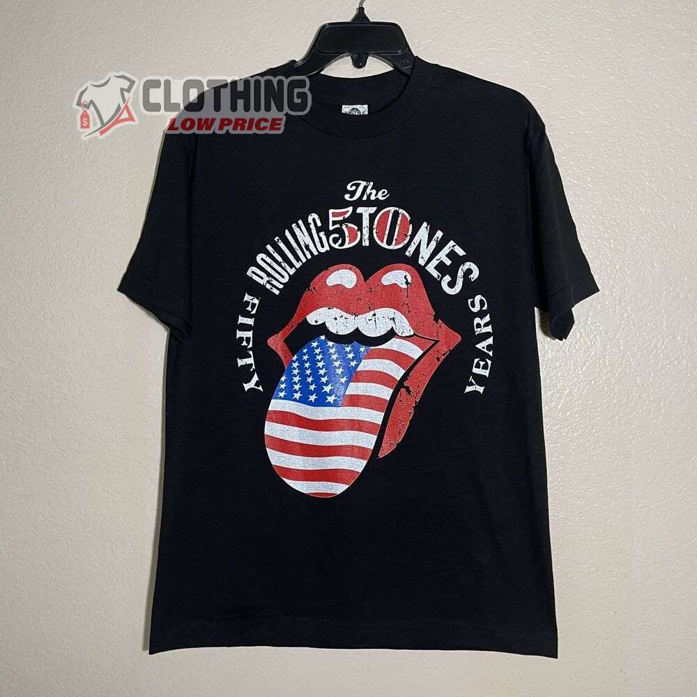 Rolling stones t shirt 50 outlet years