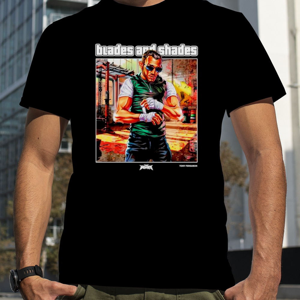 Tony Ferguson Blades and shades shirt