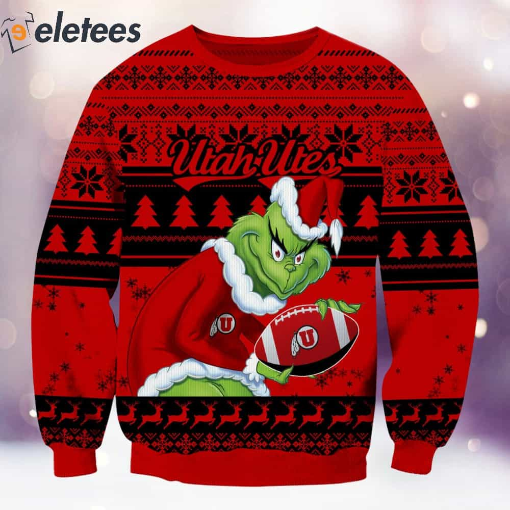 Utah Utes Grnch Christmas Ugly Sweater