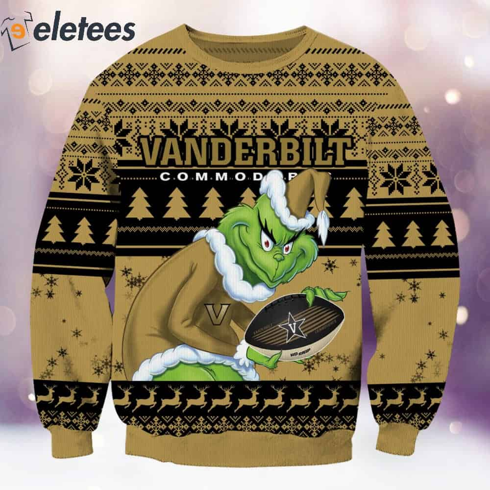 Vanderbilt Grnch Christmas Ugly Sweater