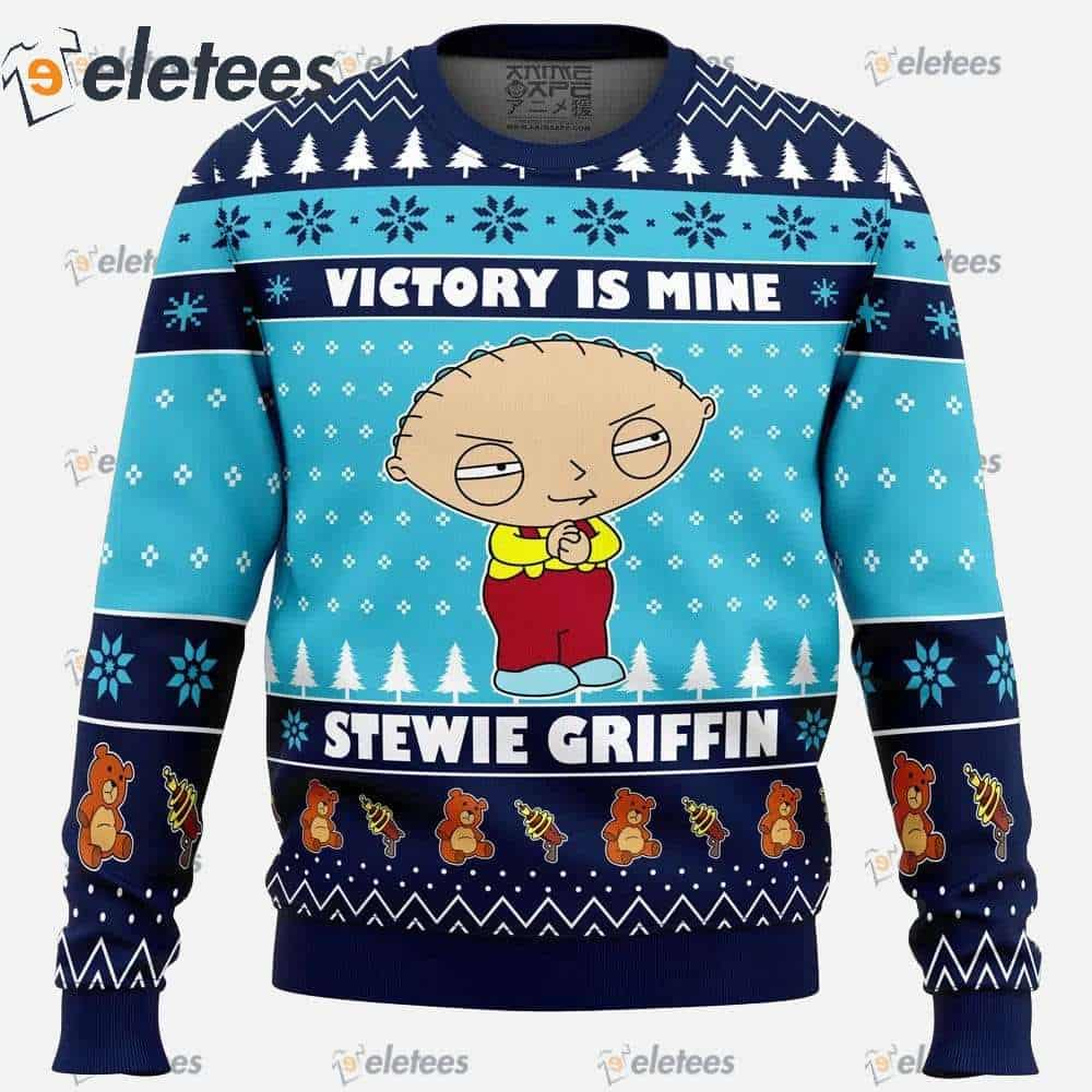 Victory is Mine Family Guy Ugly Christmas Sweater