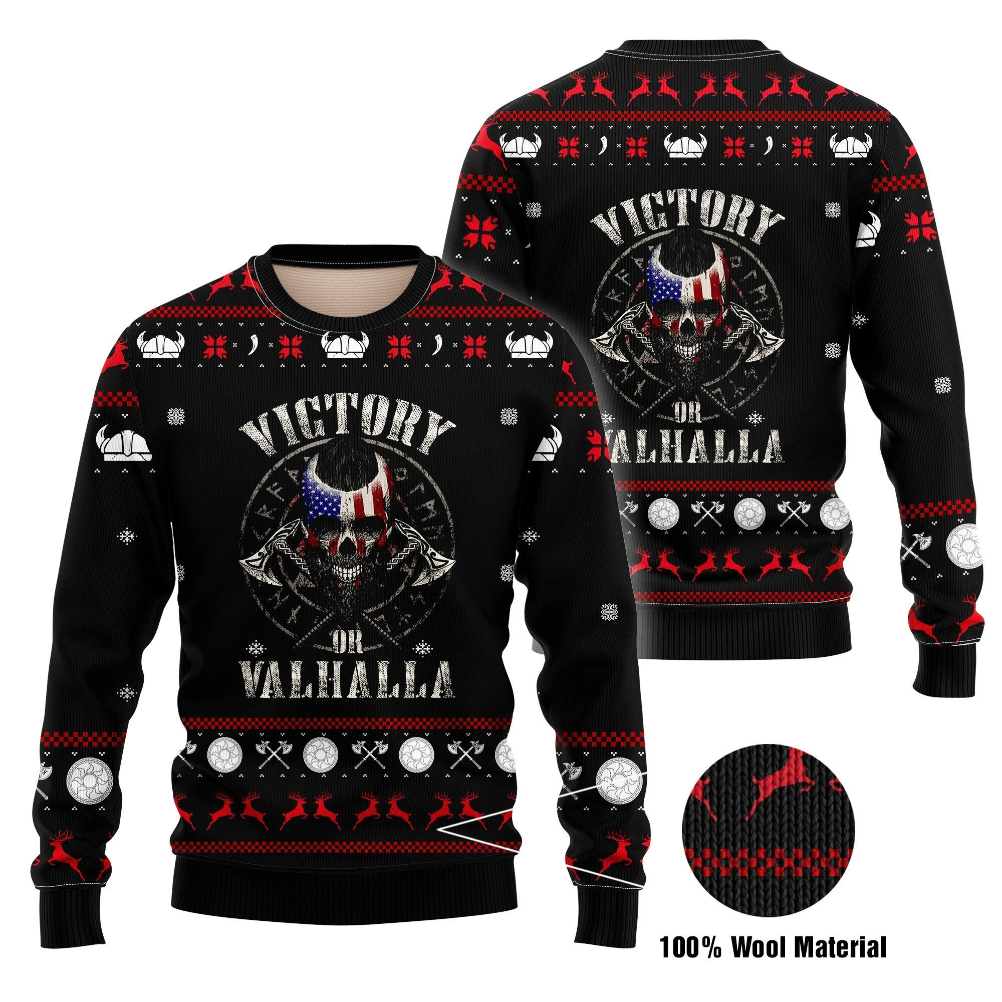 Viking Ugly Christmas Sweater US1722 - Chow Down Movie Store